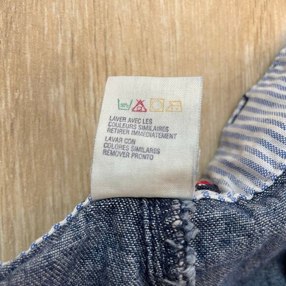 Tommy Hilfiger Denim Shorts Men's 36 Blue Jean Pleated Vintage Y2K Logo Casual - Picture 4 of 7